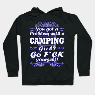 Camping caravans family camp girls women Hoodie